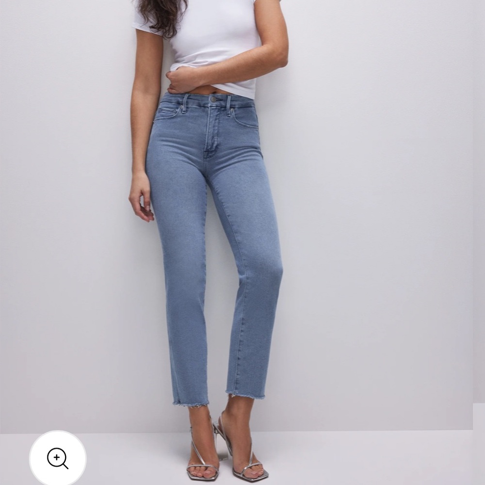 Brand new Good American Good Legs Straight ankle jeans, size 4/27